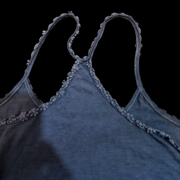 Almost Famous Navy Blue Swing Racerback Tank Top Size Large - Picture 5 of 5